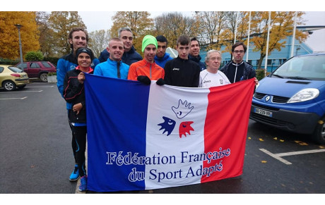 Gaël en stage de préparation des mondiaux de cross INAS