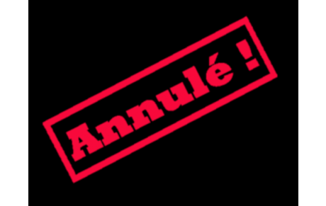 Entraînement annulé du vendredi 23 mars