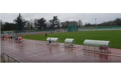 Les départementaux UNSS avec du vent et la pluie