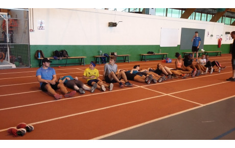 Le début du stage des bleus au Creps de POITIERS