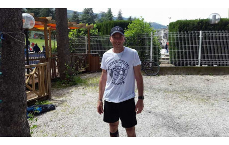 Christophe à le sourire, finisher à ARGELES SUR MER, YES!!!!!