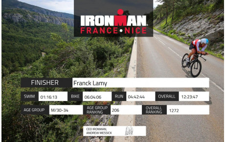 FINISHER sur l'IROMNANN de NICE!!! 