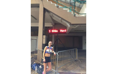 Alerte record départemental 3000m marche en salle