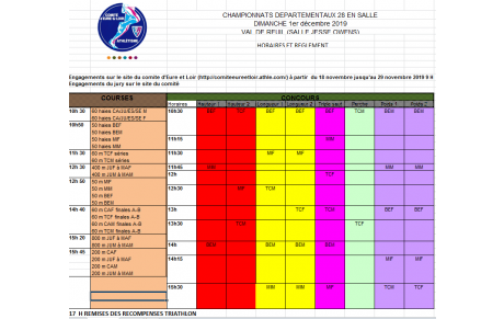 Horaire départementaux Val de Reuil 