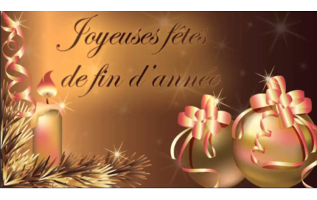 Joyeuses fêtes de fin d'année