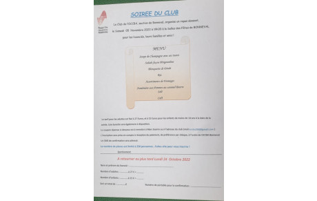 Soirée du Club